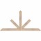 Ekena Millwork Saratoga Smooth Timber Gable Bracket, Douglas Fir, 60"W x 30"H x 1 1/2"D x 3 1/2"F, 12/12 Pitch GBW060X30X0204SAR00SDF - alternate 1